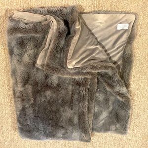 Restoration Hardware Fur Throw Blanket